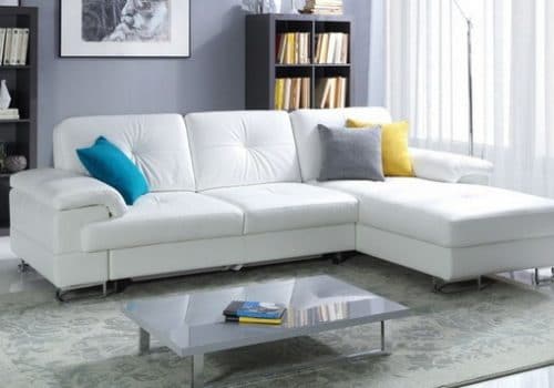 Sofa mini dáng chữ L tiết kiệm tối đa không gian